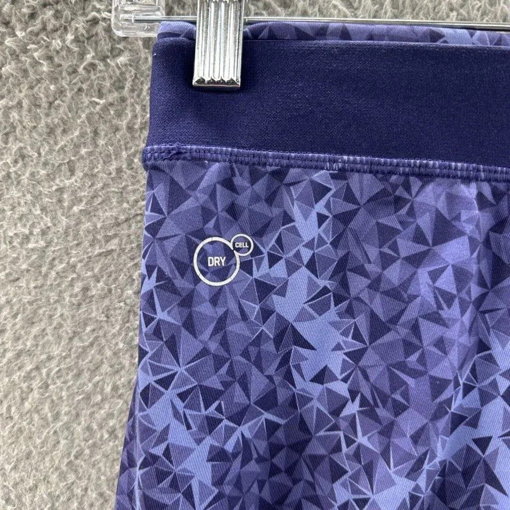 Puma Leggings Women's Small Purple Geometrical Print‎ Capri Leggings
